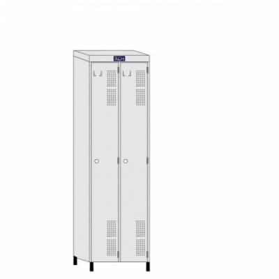 Roupeiro Inteiriço de Aço 2 Portas 1900x640x420mm (AxLxP)